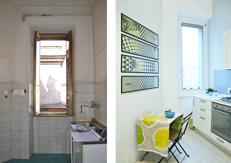 Antes y después de reforma de cocina